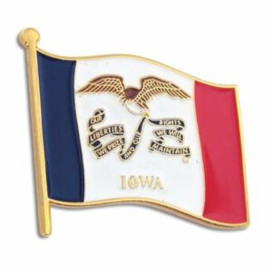 Iowa US State Lapel Pin