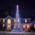 Fairybell Flagpole Christmas Tree Lights 20ft 900 Bulbs Multi Color