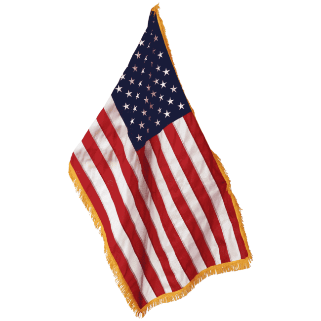 US Indoor Nylon Flag 2'-1/2"x4