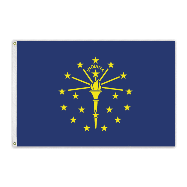 Indiana Outdoor Nylon Flag 3'x5'
