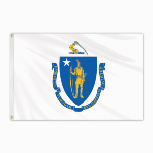 Massachusetts Outdoor Nylon Flag 12"x18"