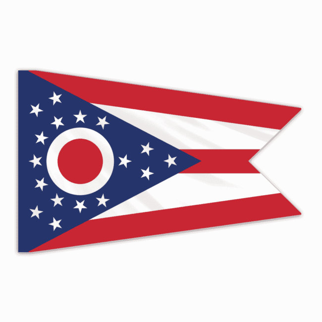 Ohio Indoor Nylon Flag 3'x5'