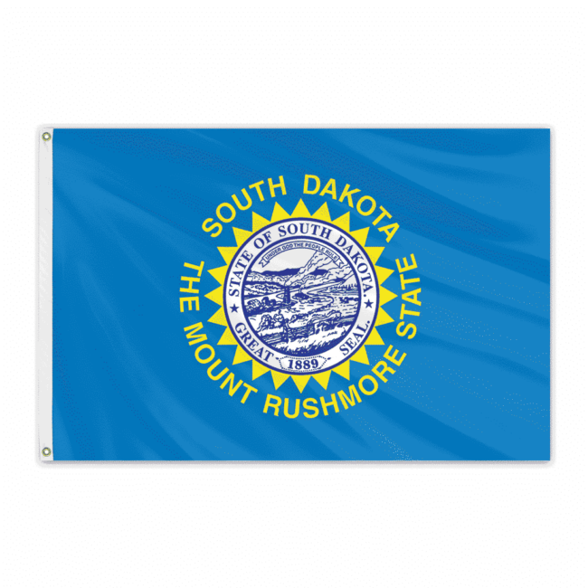 South Dakota Outdoor Premium Poly Flag 3'x5'