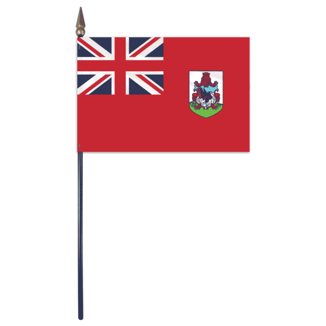 Bermuda Stick Flag 8"x12"