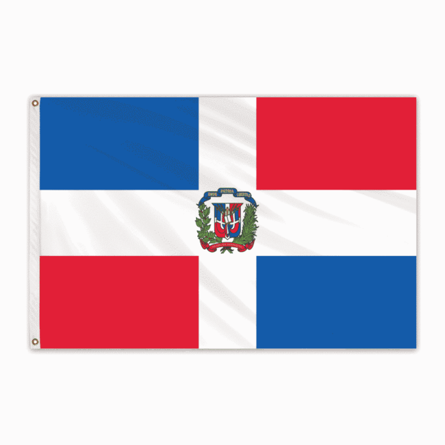 Dominican Republic Outdoor Nylon Flag w/Seal 2'x3'
