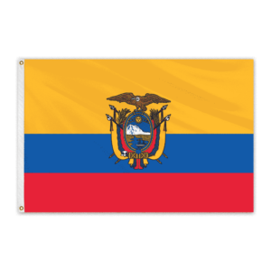 Ecuador Outdoor Nylon Flag with Seal 4'x6'