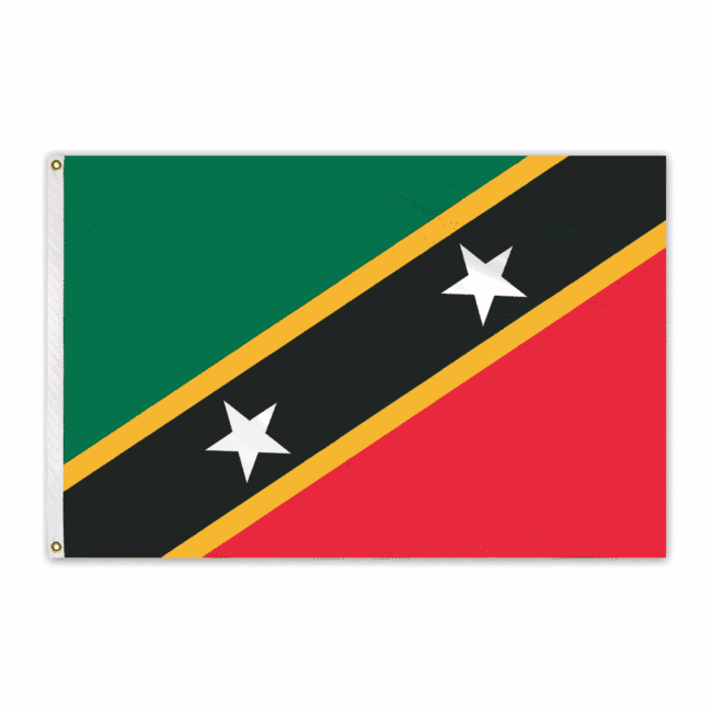 St. Christopher & Nevis Outdoor Nylon Flag 2'x3'