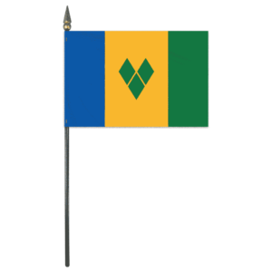 St. Vincent Stick Flag 4"x6"