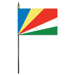 Seychelles Stick Flag 4"x6"