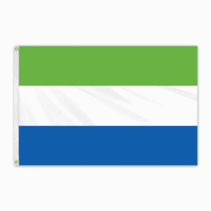 Sierra Leone Outdoor Nylon Flag 3'x5'
