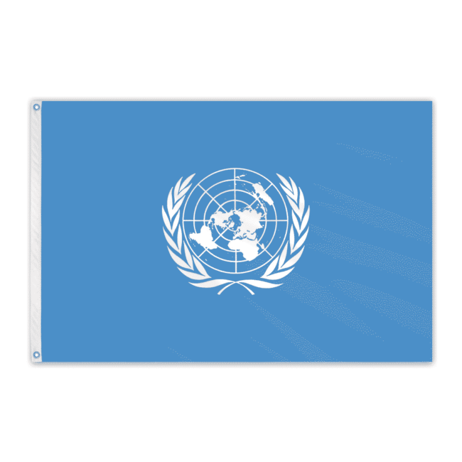 United Nations Outdoor Nylon Flag 2'x3'