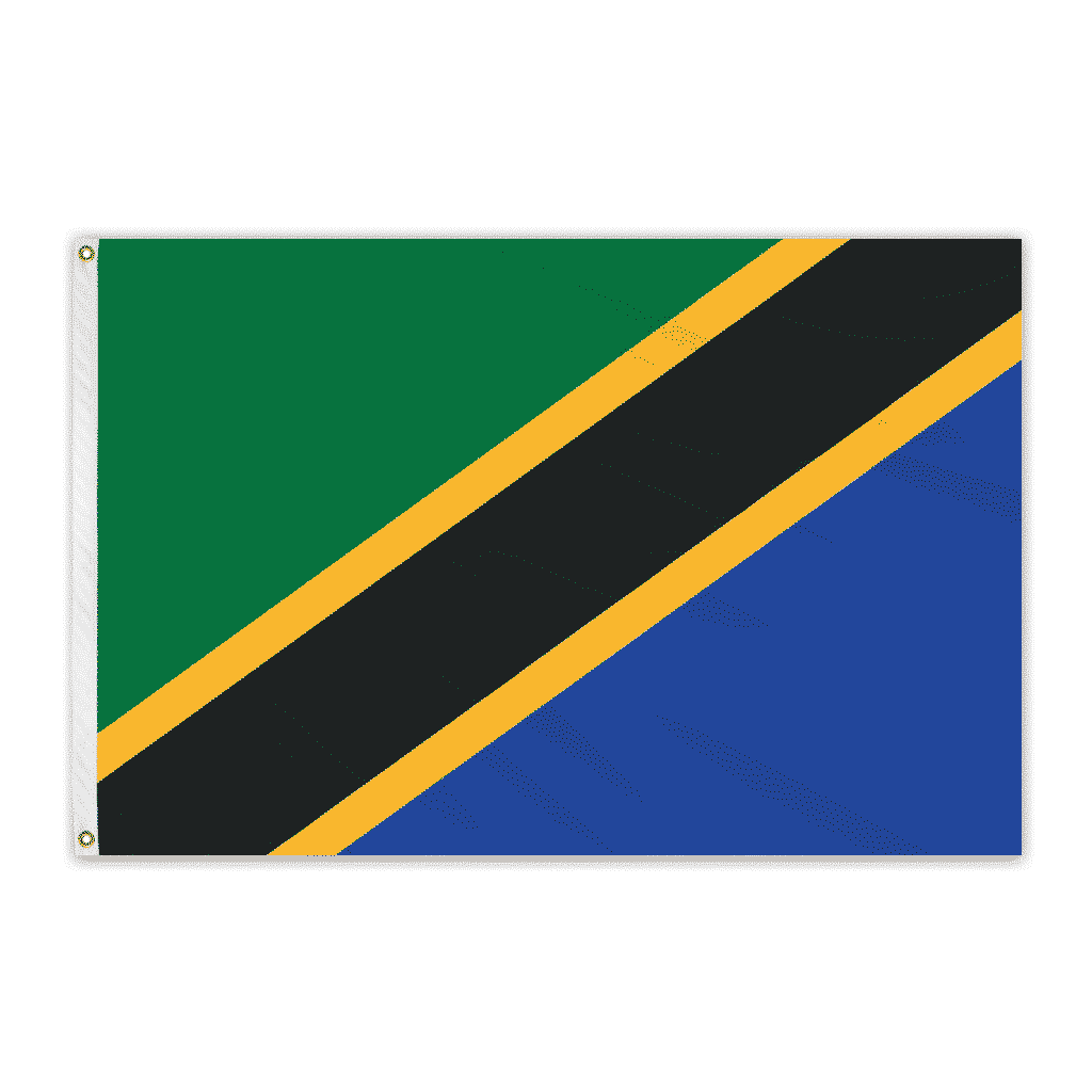 Tanzania Outdoor Nylon Flag 6'x10' - FlagCo.com
