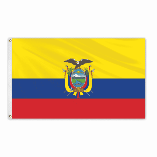 Ecuador Outdoor Fly Bright Flag w/Seal 3'x5'