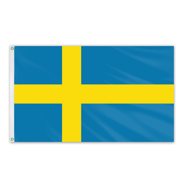 Sweden Outdoor Fly Bright Flag 3'x5'