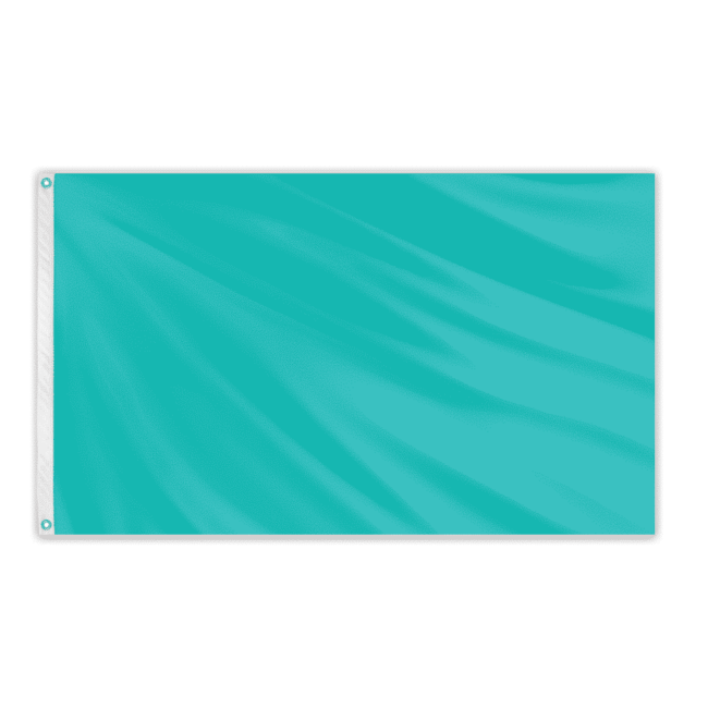 Solid Color Outdoor Nylon Flag - Parrot Blue