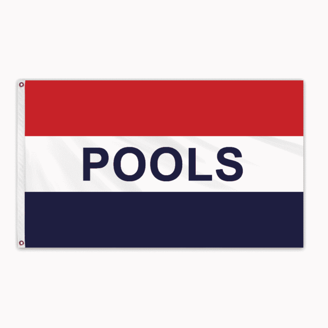 Pools Message Flag 3'x5' Standard Flag