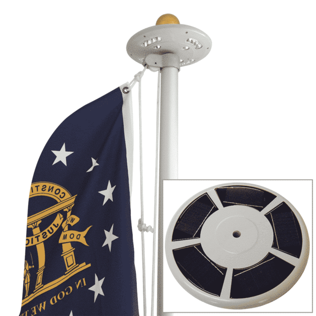 Solar Starlight Flagpole Light