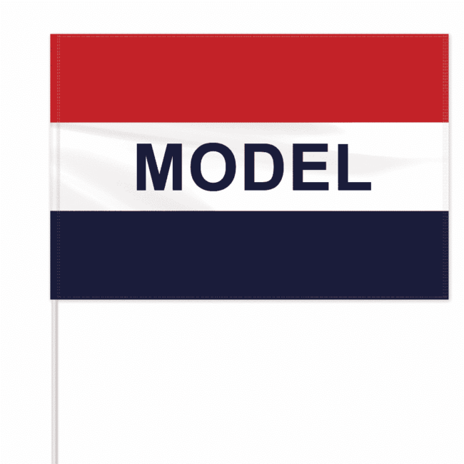 Economy Message Field Flags Pole Included Model