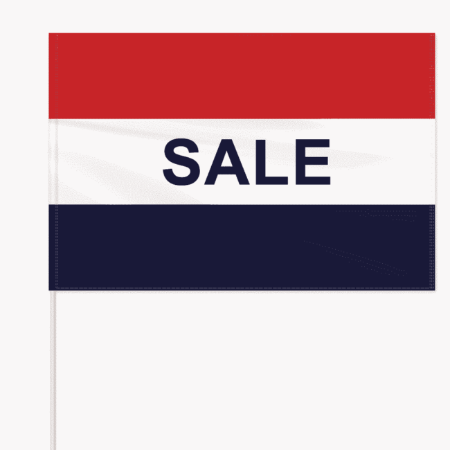 Economy Message Field Flags Pole Included Sale
