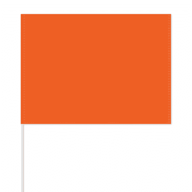 Solid Color Field Flag - Orange
