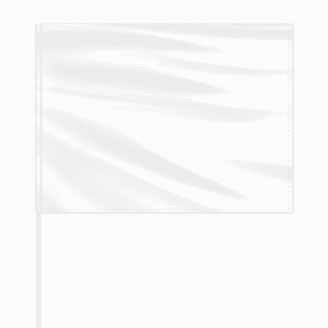 Solid Color Field Flag - White