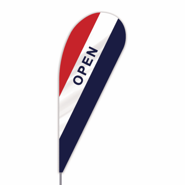 Open Message Bowflag® - Tear Drop