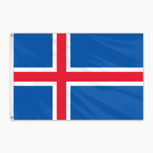 Flown at 1996 Olympics Iceland 4'x6' Nylon Flag