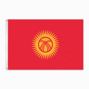 Flown at 1996 Olympics Kyrgyzstan 4'x6' Nylon Flag