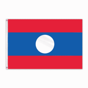 Flown at 1996 Olympics Lao People's Democratic Republic 4'x6' Nylon Flag