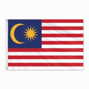 Flown at 1996 Olympics Malaysia 4'x6' Nylon Flag