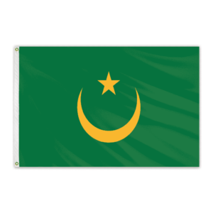 Flown at 1996 Olympics Mauritania 4'x6' Nylon Flag