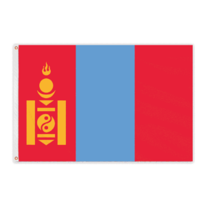 Flown at 1996 Olympics Mongolia 4'x6' Nylon Flag