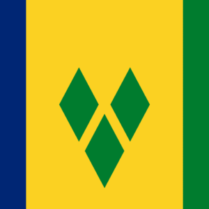 Flown at 1996 Olympics Saint Vincent and the Grenadines 4'x6' Nylon Flag