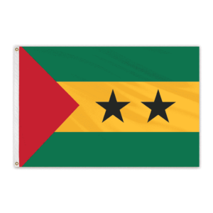 Flown at 1996 Olympics Sao Tome and Principe 4'x6' Nylon Flag