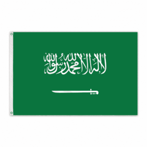 Flown at 1996 Olympics Saudi Arabia 4'x6' Nylon Flag