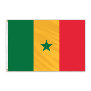 Flown at 1996 Olympics Senegal 4'x6' Nylon Flag