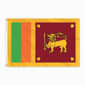 Flown at 1996 Olympics Sri Lanka 4'x6' Nylon Flag