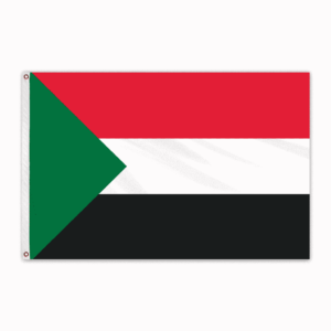 Flown at 1996 Olympics Sudan 4'x6' Nylon Flag