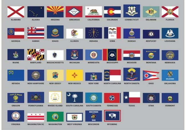 50 state flags DC
