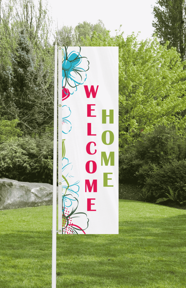 3x8 Welcome Home Banner