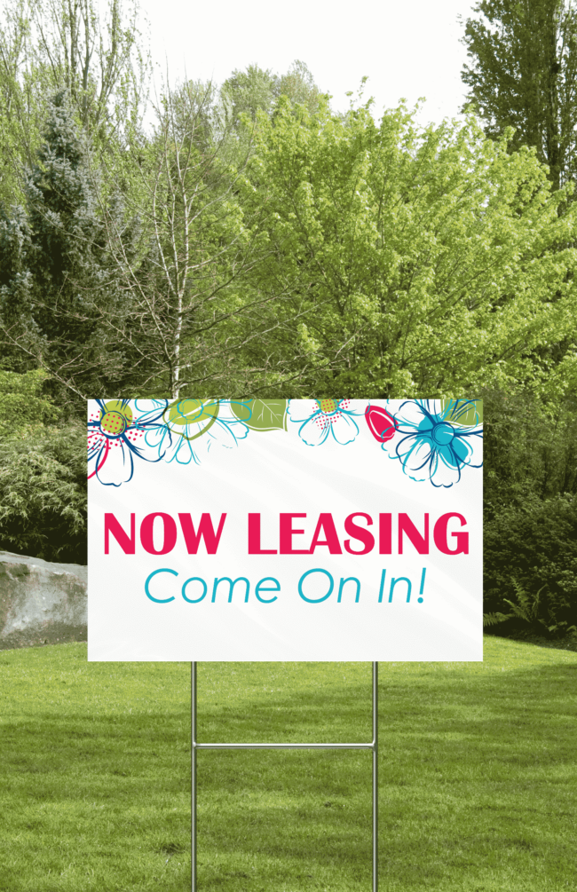 Now Leasing Sign 1