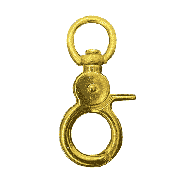 Flag Swivel Clasp Snap 3 Brass Plated 