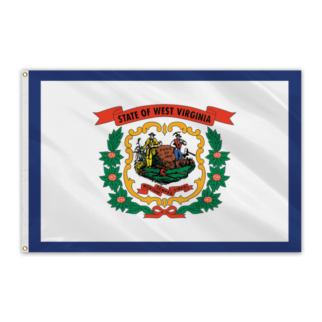 West Virginia Outdoor Spectramax Nylon Flag - 3'x5'