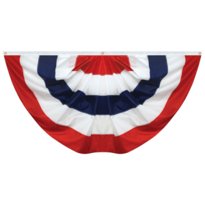 Valley Forge Pleated Poly-Cotton Printed Fan 3'x6' No Stars