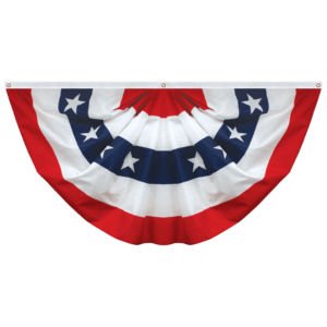 Polycotton Full Fan Flag with Stars 3'x6'