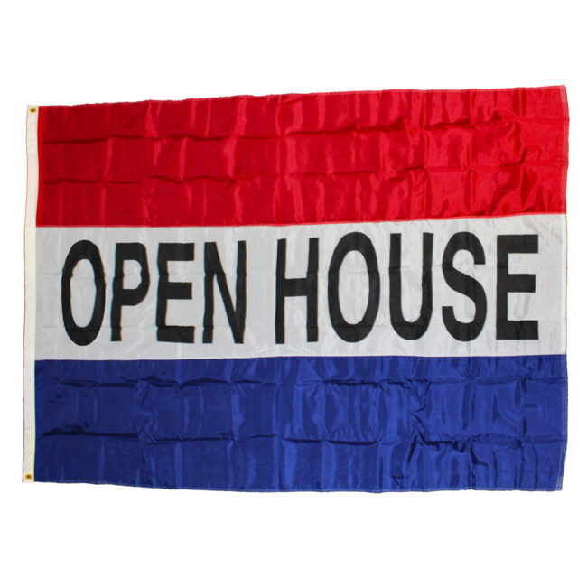 OPEN House Message Flag 5'x8'