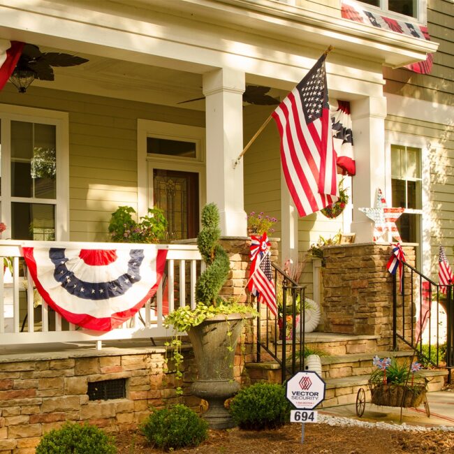 Premium anti-tangle porch flagpole kits and replacement poles