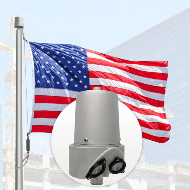 Illuminator Standard V2 Series Internal Halyard Flagpole