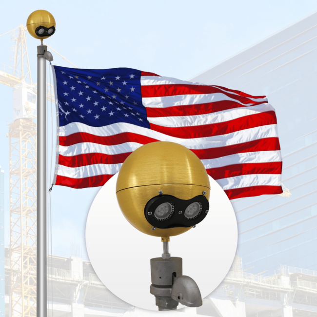 Illuminator Standard V2 Series External Halyard Flagpole