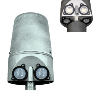 Internal Halyard Flagpole Beacon - 8" Dual Eye with Beacon Plus
